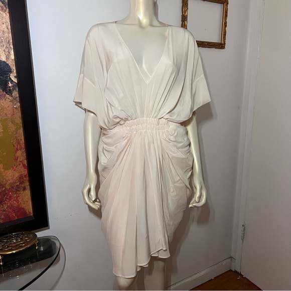 Miguelina Alexis Caftan Dress Size Large New Silk Crepe - Picture 9 of 14